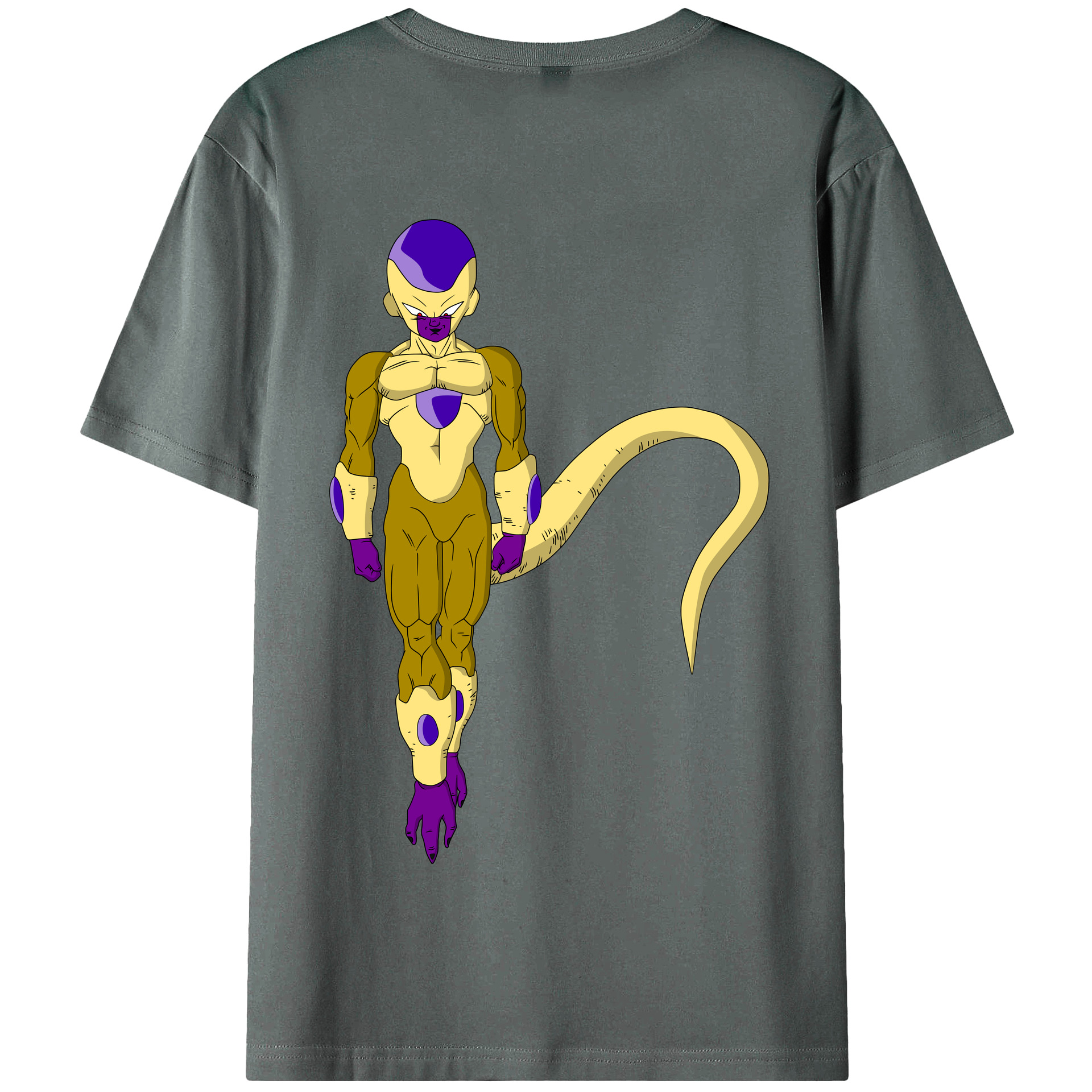 （画像用） ドラゴンボール フリーザ DRAGON BALL Frieza 綿100％半袖Tシャツ（背面プリント）